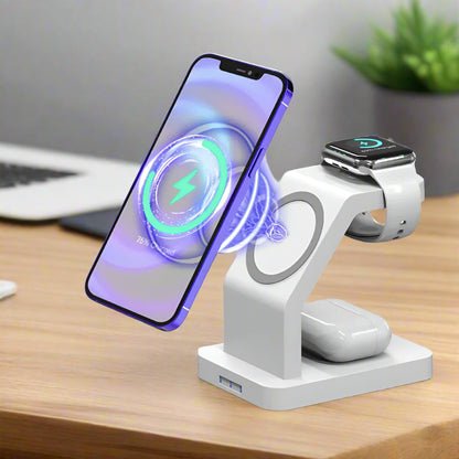 Magnetic 3-in-1 Wireless Charger