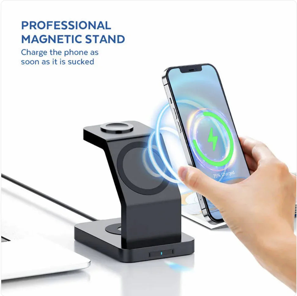 Magnetic 3-in-1 Wireless Charger