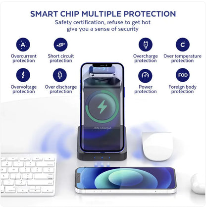 Magnetic 3-in-1 Wireless Charger